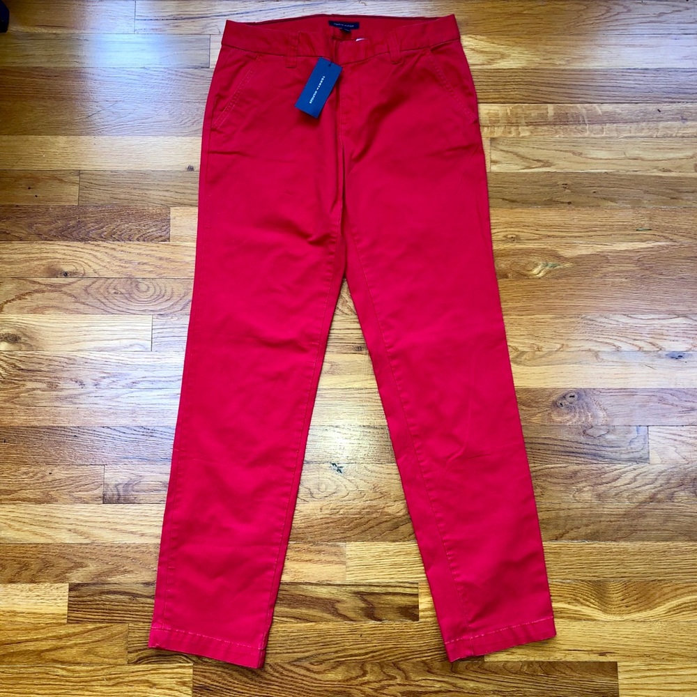 Tommy Hilfiger Montauk - Red Straight Chino Pant